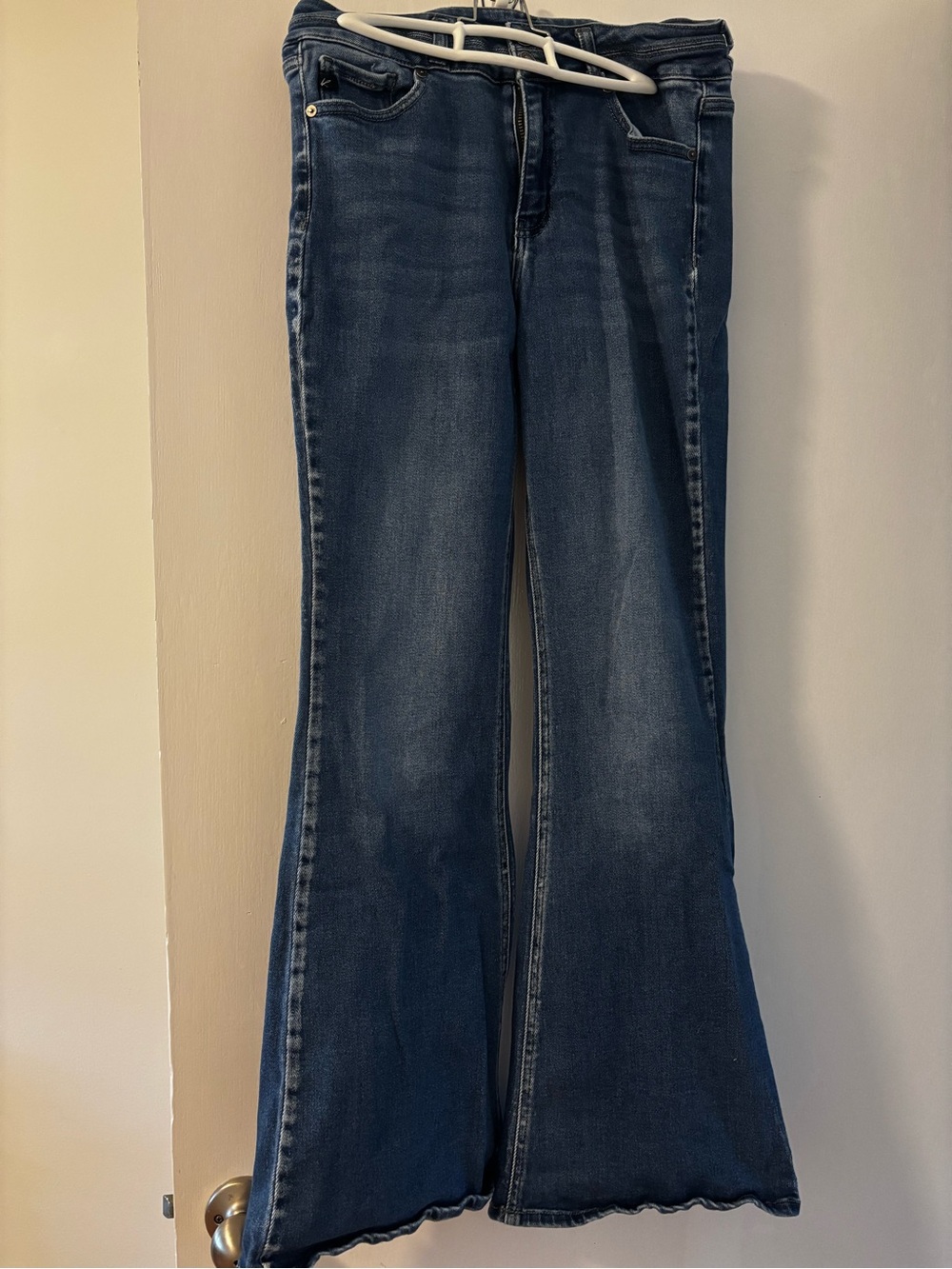 Women’s Kancan Double Button Flare Jeans